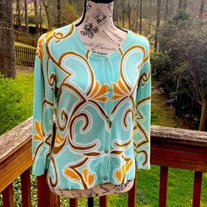 Merona size medium button up sweater